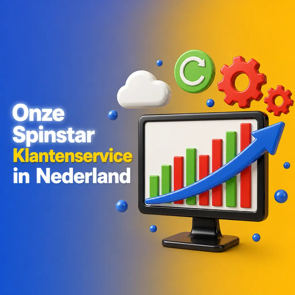 Klantenservice medewerker van Spinstar helpt een klant