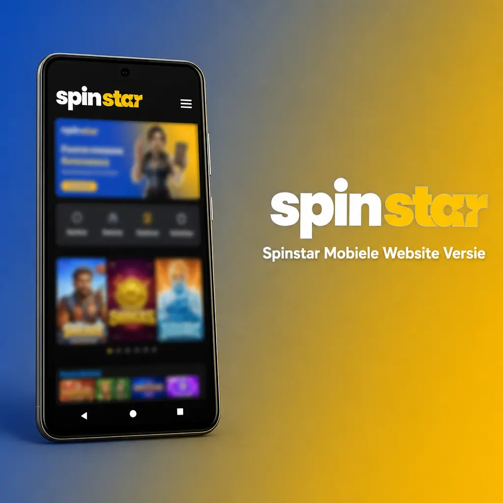 Spinstar mobiele website op smartphone